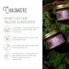 Lavender Tallow Sunscreen SPF 50  Grass-Fed Beef Tallow Balm with Carrot Seed Oil & Non-Nano Zinc  Organic Face & Body Moisturizer, Reef Safe, Naturally Scented  2.5oz x 3, Made in USA view 4