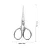 Beaupretty 2 Sets Beard Care Professional Beard Trimming Scissors Comb Kit with Faux Case for Precise Grooming of Facial Hair Eyebrows and More view 2