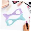 AUTSUPPL 3pcs Silicone Mermaid Mascara Applicator for Eye Makeup Reusable Eye Lash Protector Tool Suitable for Shapes view 2