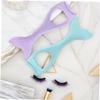 AUTSUPPL 3pcs Silicone Mermaid Mascara Applicator for Eye Makeup Reusable Eye Lash Protector Tool Suitable for Shapes view 3