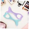 AUTSUPPL 3pcs Silicone Mermaid Mascara Applicator for Eye Makeup Reusable Eye Lash Protector Tool Suitable for Shapes view 4