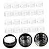 BIUDECO 24pcs Refillable Travel Cream Jars Empty Cosmetic Containers Lids for Makeup Lotion and Ointments for Travel and Storage view 3