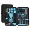 25 Pieces Stainless Steel Manicure Kit Stainless Steel Nail Clipper Set with Black Leather Travel for Men and Women Manicure Kit Pedicure Care Nail Art Tool, view 3