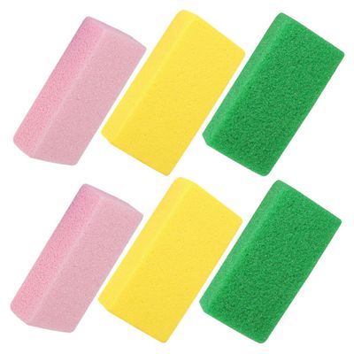 FRCOLOR 6Pcs Foot Pumice Stone Set Coarse and Fine Exfoliating Scrubber for Dead Skin Removal Foot Care Tools for Home Pedicure