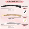 30 PCS Rhinestone Bobby Pins, 3 Colors Metal Crystal Hairpins Bulk for Women, Shiny Hair Barrettes Hairpins for Women and Girls (Multicolor) view 2