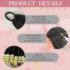 2 Pieces Box Braids Kids Ponytail With Beads - 10inch Box Braids Hairstyles for Kids Cute Braids with Beads Protective Braided Hairstyles for Black Girl (10inch Yellow Beads) view 3