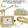 Facial Steamer Professional with More Steam for Deep Cleansing and Hydration, Estheticians Steamer on Wheels with Time Setting, Face Steamer Adjustable Height for Beauty, Spa and Home UseGolden view 4