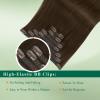 Bundle Easyouth Clip in Extensions Brown and Wire Hair Extensions Real Human Hair Dark Brown 16 Inch view 3