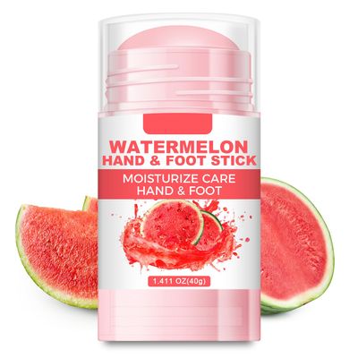 MOC LINK 60% Urea Cream Foot Hand Cream Stick for Cracked Hands Elbows Feet Knees, Balm for Dry & Dead Skin, Hydrates & Nourish Foot Care for Women & Men, Watermelon Scent, 1.41 oz