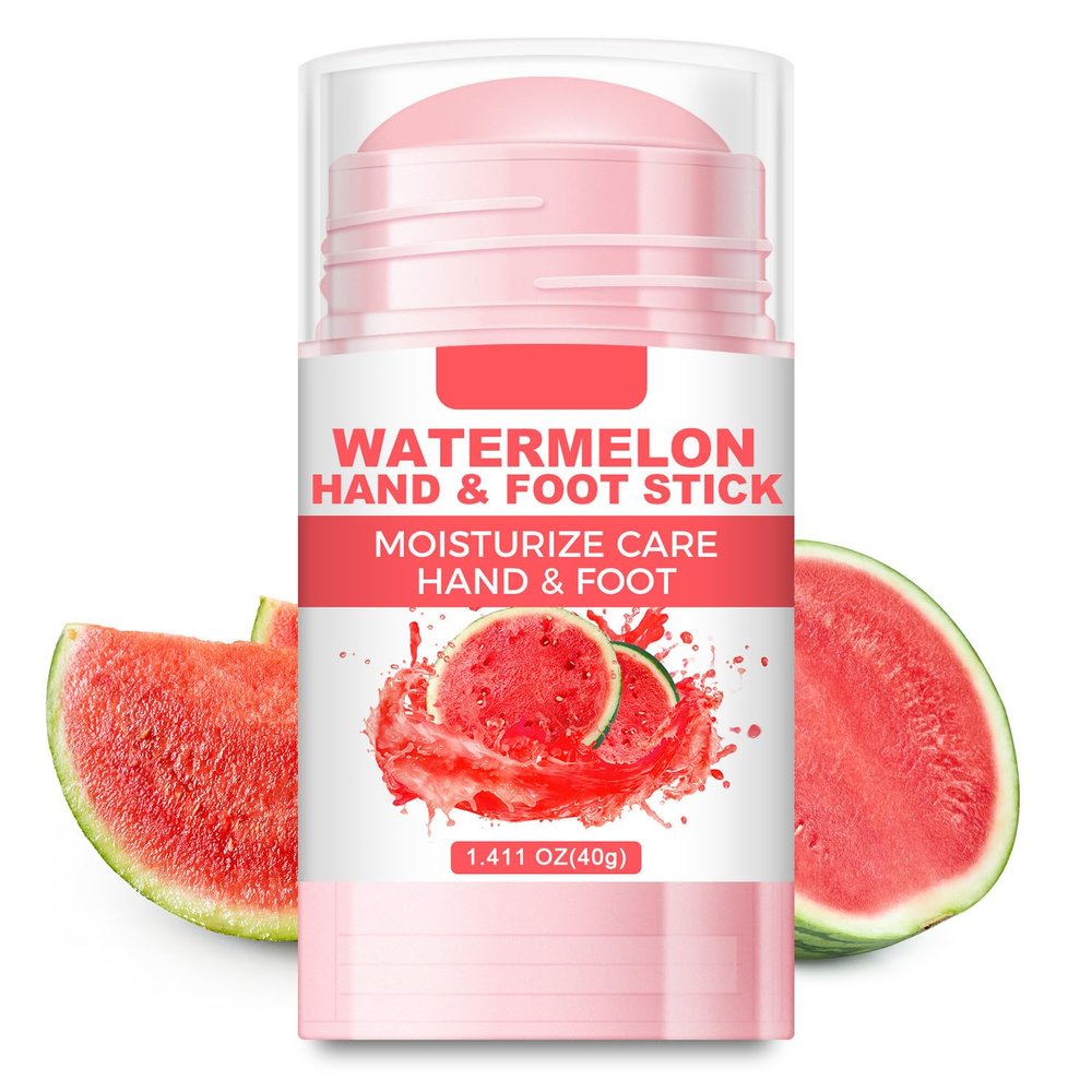MOC LINK 60% Urea Cream Foot Hand Cream Stick for Cracked Hands Elbows Feet Knees, Balm for Dry & Dead Skin, Hydrates & Nourish Foot Care for Women & Men, Watermelon Scent, 1.41 oz