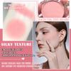 3Pcs Blush Palette for Cheeks with Make Up Brush,Face Matte Contour Blush Makeup Palette,Buildable Shimmer Facial Cheek Blusher Shades,Blendable Cosmetic Makeup Blush A view 4