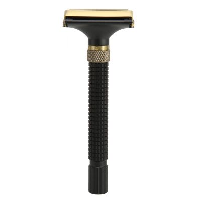 Vomeko Double e dge Safety Trimmer Reusable Slip r esistant Metal Men Safety Trimmer for Male, Beard Trimmer Gifts for Men