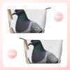 Pink Cherry Blossoms Prints Corduroy Makeup Bag for Women Girls, Spacious Travel Cosmetic Organiser for Make-up, Toiletries & Essentials, Pigeon, One Size, Make-Up Pouch view 2