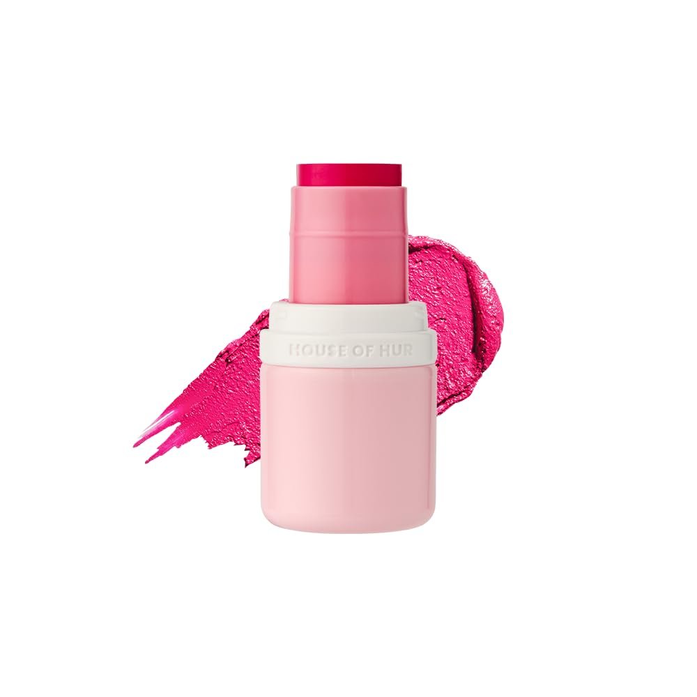 House of Hur Every Cheek Blush | Hydrating Moisture Blush Stick | Super Food Extracts | 0.23 Oz (5 Colors) (Mad for Fuschia)