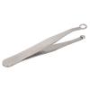 Akozon Round Tip Stainless Steel Nose Hair Trimming Tweezers - Safe & Easy Cut Tweezers for Nose, Sideburns, and Brow - Portable Design for OntheGo Grooming view 2