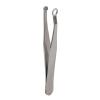 Akozon Round Tip Stainless Steel Nose Hair Trimming Tweezers - Safe & Easy Cut Tweezers for Nose, Sideburns, and Brow - Portable Design for OntheGo Grooming view 4