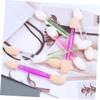 CTIRCHIU 30Pcs Double Sided Eye Shadow Applicators Kit Soft Sponge Eye Shadow Brushes for Women for Travel Parties Weddings Daily Use Versatile Cosmetic Brush White view 3