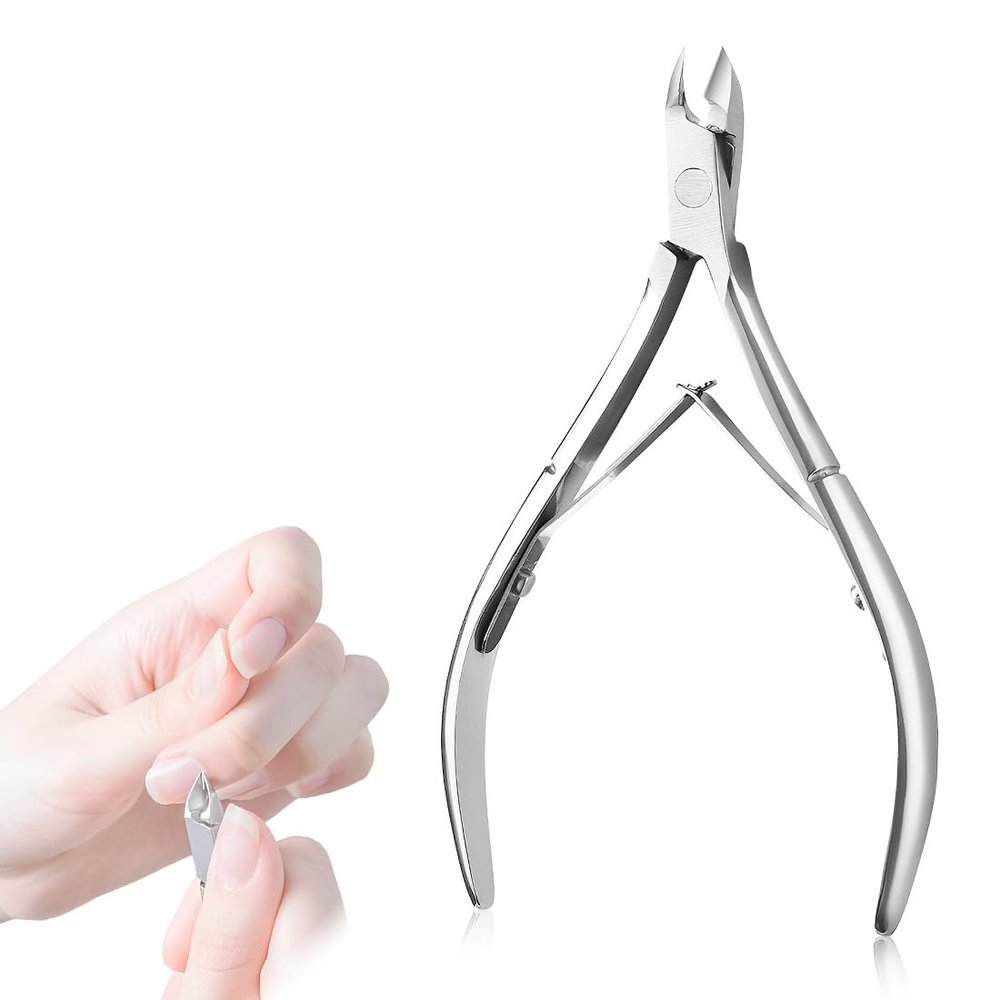 Cuticle Scissors, Professional Cuticle Scissors Made of Stainless Steel, Fine for Removing Excess, Torn Skin on Fingers and Toes, High-Quality Cuticle Nippers with Sharp and Smooth