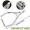 Cuticle Scissors, Professional Cuticle Scissors Made of Stainless Steel, Fine for Removing Excess, Torn Skin on Fingers and Toes, High-Quality Cuticle Nippers with Sharp and Smooth view 2