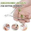 Cuticle Scissors, Professional Cuticle Scissors Made of Stainless Steel, Fine for Removing Excess, Torn Skin on Fingers and Toes, High-Quality Cuticle Nippers with Sharp and Smooth view 3