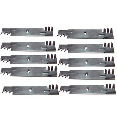 138498-Toothed Qty 10: Toothed Mulching Blade Fits AYP 917.270722 HALT150E