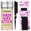 Dolahair Hair Wax Stick - Flyaway Control and Styling Pomade for Kids, Women, and Men - Accessorie Slick Back Hair Brush Kit Hair Bun Maker 20 Pcs Hair Ties (Pack of 3) view 1