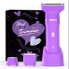 Electric Shaver for Women - Cordless Dermave Bikini Trimmer for Lady's Beauty, Painless Facial Hair Removal Device with Low Noise, Detachable Head, Fast Charging, 2025 Beach Vacation Essentials view 1