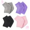 Beavorty 4pairs Dry Heel Protection Socks Gel Comfortable Soft Ankle Socks for Men Women Grey view 4