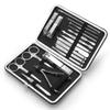 23-Piece Nail Clippers Set  Stainless Steel Toenail & Fingernail Clippers, Manicure Pedicure Kit with Metal Case (Blue) view 1