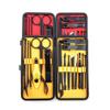 16-Piece Stainless Steel Manicure Pedicure Set, Nail Clipper Grooming Kit with Portable Case (Red) view 1