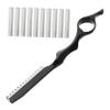 Beavorty Thinning Hair Cutting Razor Set 11pcs Professional Hair Styling Tools with Replacement Blades Manual Metal Shaving Razor for Men for Hairdressers and Home Use view 1