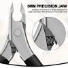 Diesisa Cuticle Trimmer - Extremely Sharp Cuticle Clippers for Nails with Silicone Handle - Non-Slip - Professional Cuticle Nippers - Trimmer Dead Skin Remover Stainless Cuticle Remover Tool-Black view 2