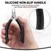 Diesisa Cuticle Trimmer - Extremely Sharp Cuticle Clippers for Nails with Silicone Handle - Non-Slip - Professional Cuticle Nippers - Trimmer Dead Skin Remover Stainless Cuticle Remover Tool-Black view 3