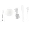 Akozon DIY Tool Set - Silicone Brush, Soft Brush, Mixing Bowl, Spatula & Measuring Cup for Masks & Skincare view 2