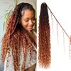 8 Packs Goddess Faux Locs Crochet Hair-30 Inch Boho Soft Locs Crochet Hair for Black Women (1B/30/27#, 30 Inch(Pack of 8)) view 1