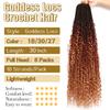 8 Packs Goddess Faux Locs Crochet Hair-30 Inch Boho Soft Locs Crochet Hair for Black Women (1B/30/27#, 30 Inch(Pack of 8)) view 2
