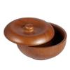 VALICLUD 1pc Mens Shaving Bowl with Lid Practical Wooden Shaving Soap Container for Home and Barber Shop present for Male Friends Compact Design for view 1