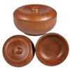 VALICLUD 1pc Mens Shaving Bowl with Lid Practical Wooden Shaving Soap Container for Home and Barber Shop present for Male Friends Compact Design for view 2