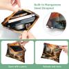 2Pcs Sunset Mountain Deer-1367 Pocket Cosmetic Bag for Purses, Waterproof Makeup Bag Cosmetic Pouch, Portable No Zipper Makeup Bag view 3