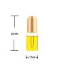 10/15/20/25/30ML Transparent Glass Dropper Bottles with Electroplate Frosted Gold Convex Steps Press Cap with Threaded 20/410 for Essential Oils, Leak Proof Travel Bottles, Set of 12 (15ml) view 2