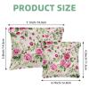 2Pcs Art Flower-770 Pocket Cosmetic Bag for Purses, Waterproof Makeup Bag Cosmetic Pouch, Portable No Zipper Makeup Bag view 2