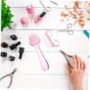 ARTSEWPLY Nail Cleaning Brush Set 3-Piece Handle Grip Nail Dust Scrubber Kit for Fingernails Designed for Manicure Enthusiasts and Home Use Random Color view 4
