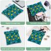 2Pcs Aesthetic Flower-686 Pocket Cosmetic Bag for Purses, Waterproof Makeup Bag Cosmetic Pouch, Portable No Zipper Makeup Bag view 4