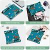 2Pcs Aesthetic Flower-719 Pocket Cosmetic Bag for Purses, Waterproof Makeup Bag Cosmetic Pouch, Portable No Zipper Makeup Bag view 4