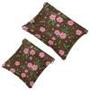 2Pcs Aesthetic Flower-710 Pocket Cosmetic Bag for Purses, Waterproof Makeup Bag Cosmetic Pouch, Portable No Zipper Makeup Bag view 1