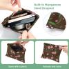 2Pcs Aesthetic Flower-710 Pocket Cosmetic Bag for Purses, Waterproof Makeup Bag Cosmetic Pouch, Portable No Zipper Makeup Bag view 3