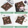 2Pcs Aesthetic Flower-710 Pocket Cosmetic Bag for Purses, Waterproof Makeup Bag Cosmetic Pouch, Portable No Zipper Makeup Bag view 4