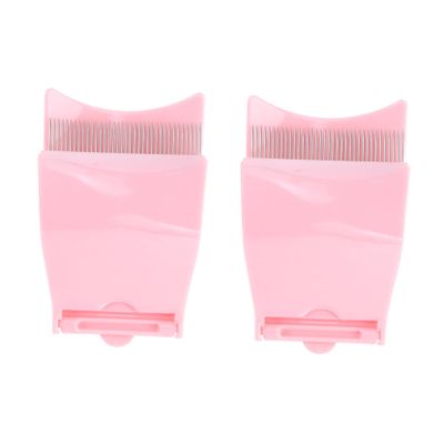 WRITWAA Folding Steel Needle Eyebrow Comb 2PCS Portable Brow Grooming Tool for Women Compact Design Travel-Friendly