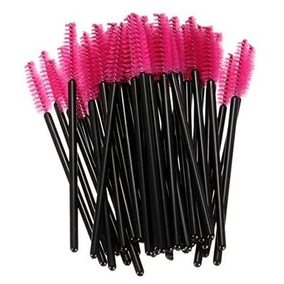 50 Pcs Eyelash Eyebrow Makeup Brushes Disposable Mascara Wands