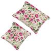 2Pcs Art Flower-773 Pocket Cosmetic Bag for Purses, Waterproof Makeup Bag Cosmetic Pouch, Portable No Zipper Makeup Bag view 1